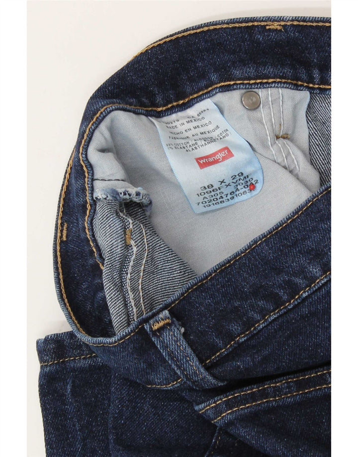 Мужские прямые джинсы Wrangler W38 L29 темно-синие, хлопок