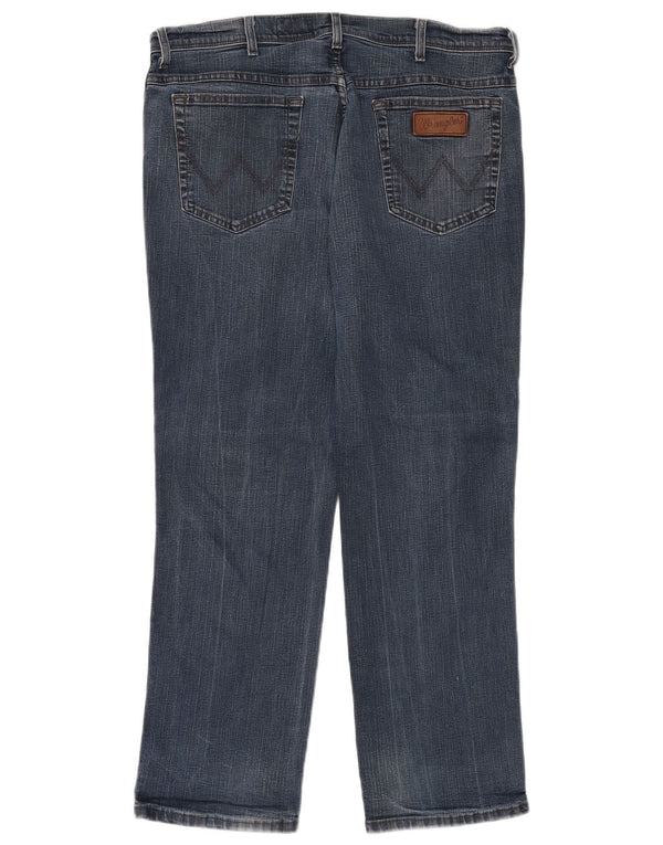 Мужские прямые джинсы WRANGLER Texas Stretch W38 L30, синий хлопок