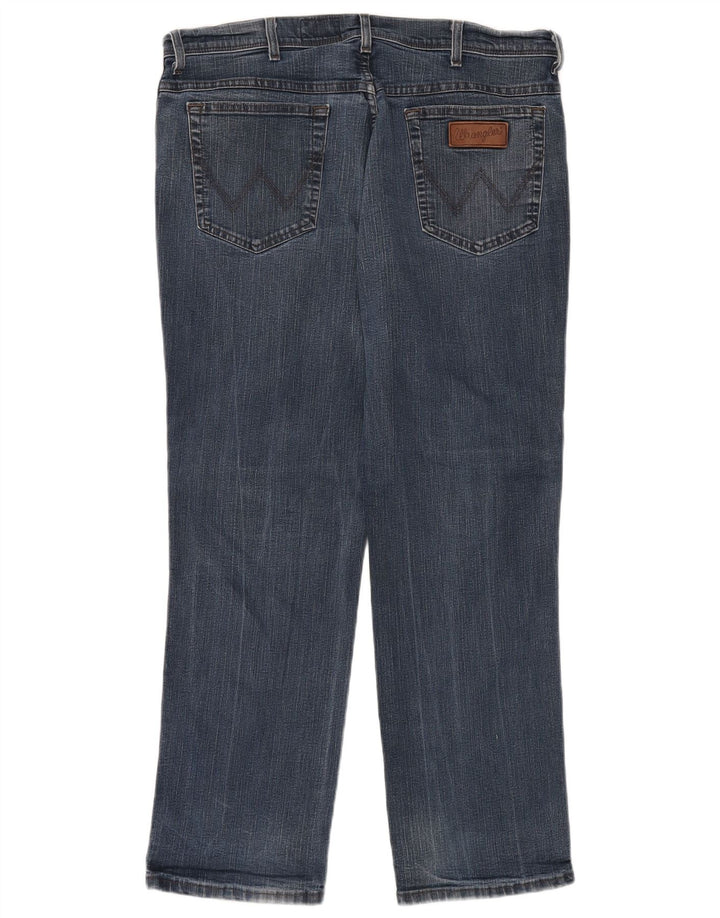 Мужские прямые джинсы WRANGLER Texas Stretch W38 L30, синий хлопок