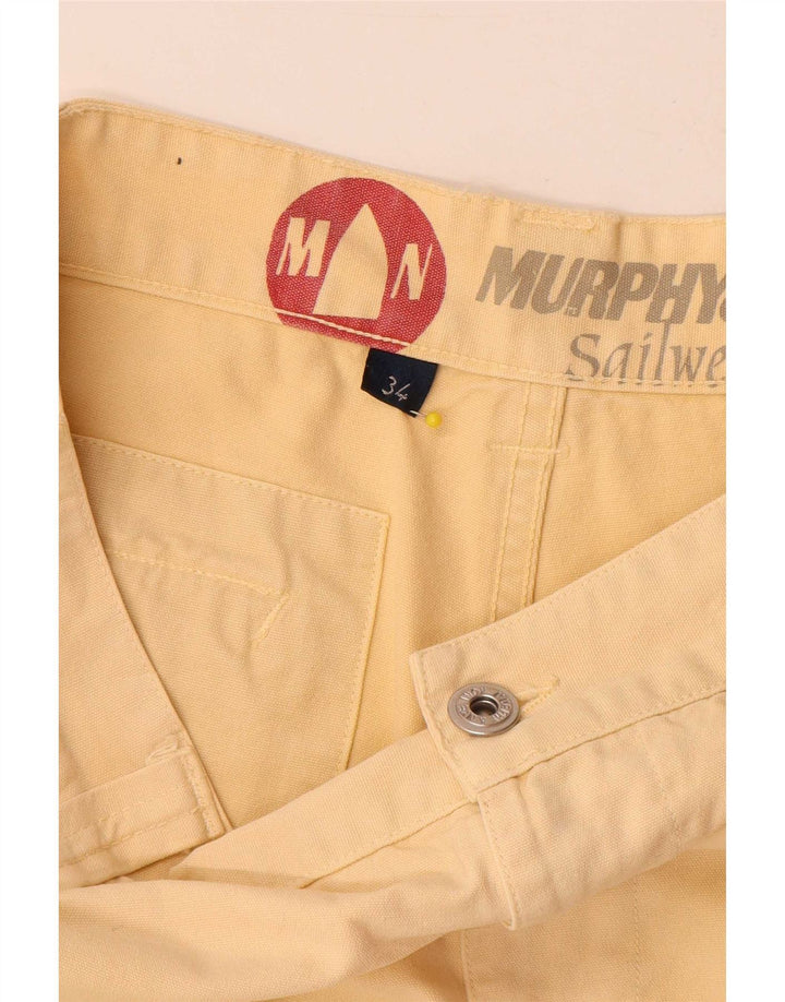Мужские шорты чинос Murphy & Nye W34, большие бежевые, хлопок