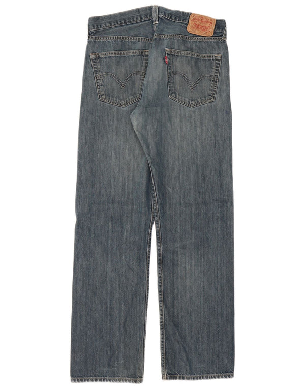 Мужские прямые джинсы LEVI'S 501 W34 L32 синие, хлопок