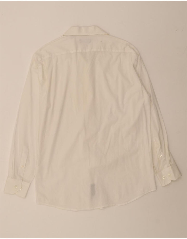NAUTICA Mens Shirt Size 15 1/2 Medium White Vintage Nautica and Second-Hand Nautica from Messina Hembry 