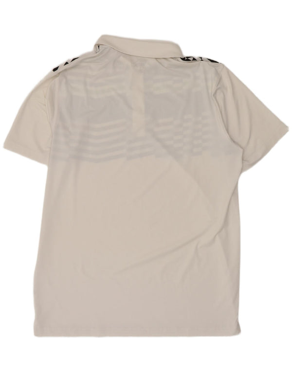 Puma Mens Polo Shirt Medium White Colourblock