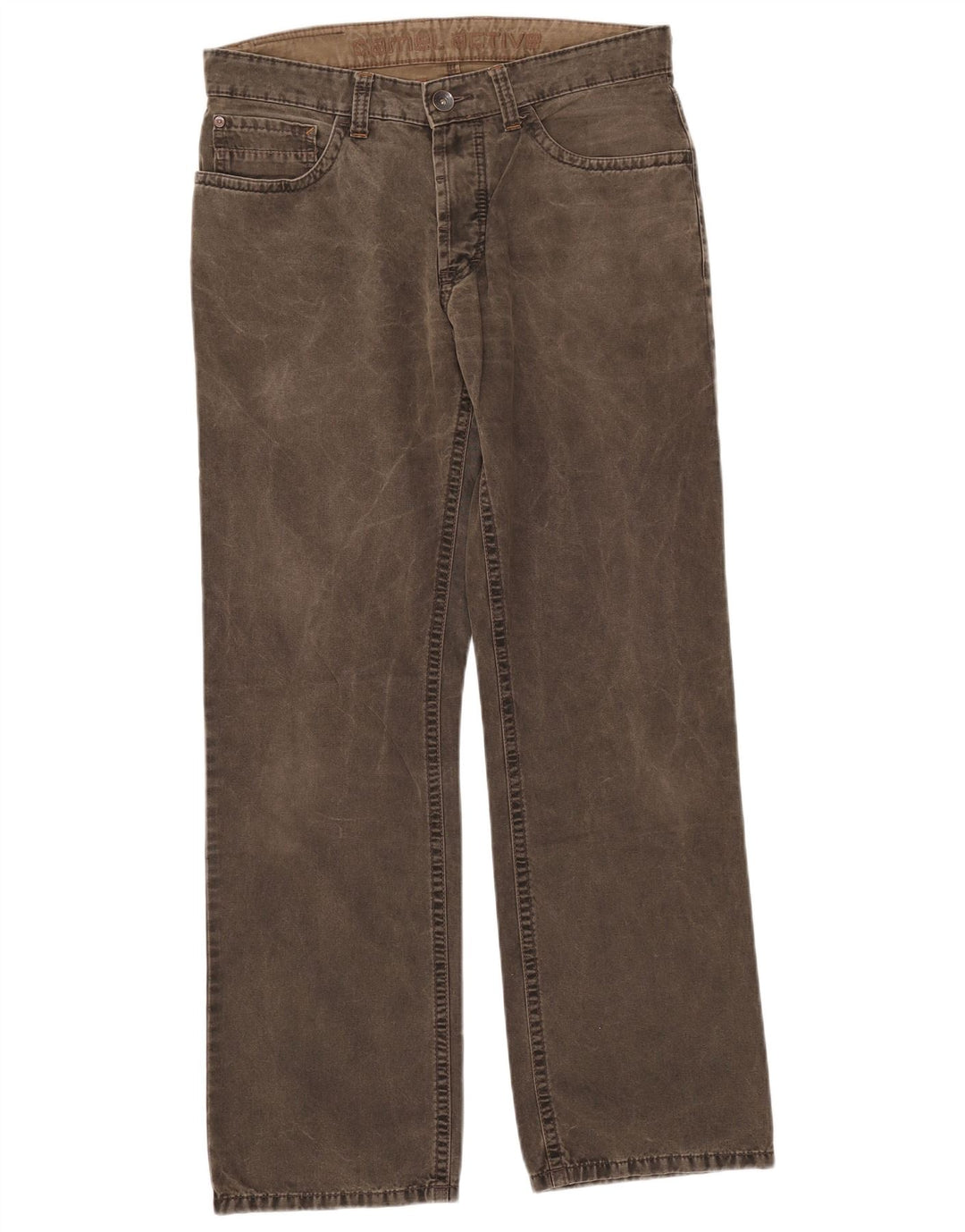 Мужские прямые джинсы Camel Active W33 L32, хлопок цвета хаки