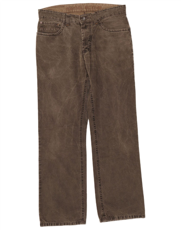 Мужские прямые джинсы Camel Active W33 L32, хлопок цвета хаки