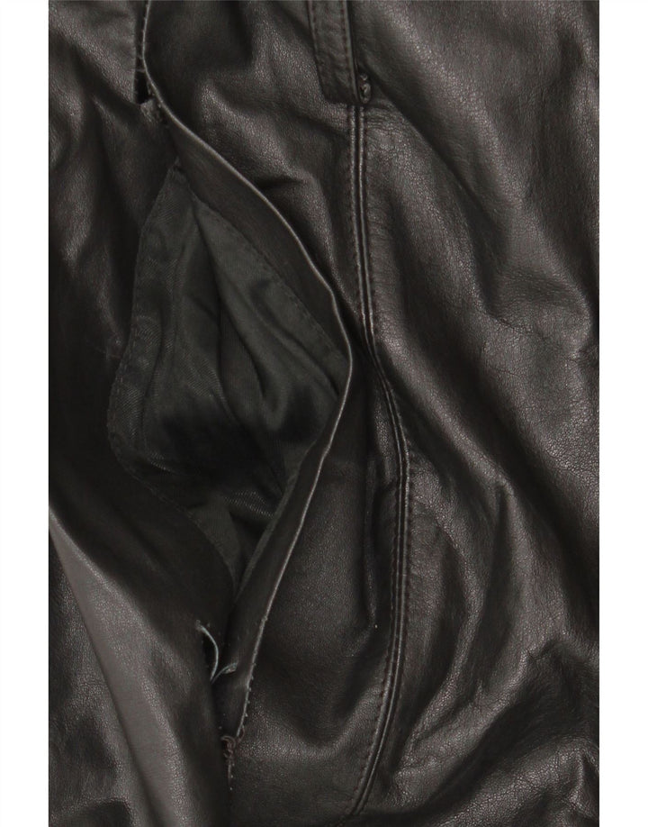 Женское кожаное пальто Klima UK 10 маленькое черное