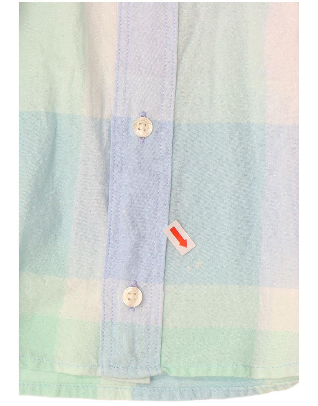 Мужская рубашка LEE с коротким рукавом стандартного кроя, средний размер, разноцветная клетка, хлопок