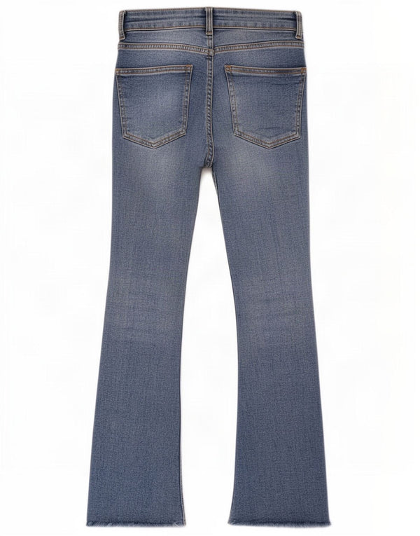 Женские расклешенные джинсы Zara EU 38, маленькие W26 L26, синие, хлопок