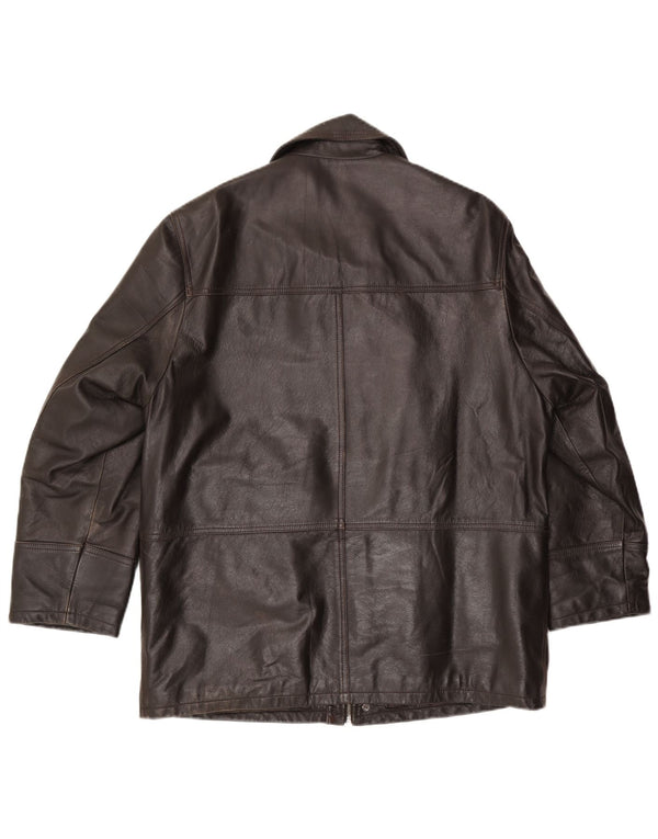 Lavorazione Artigianale Мужская кожаная куртка IT 48 Medium Brown Leather