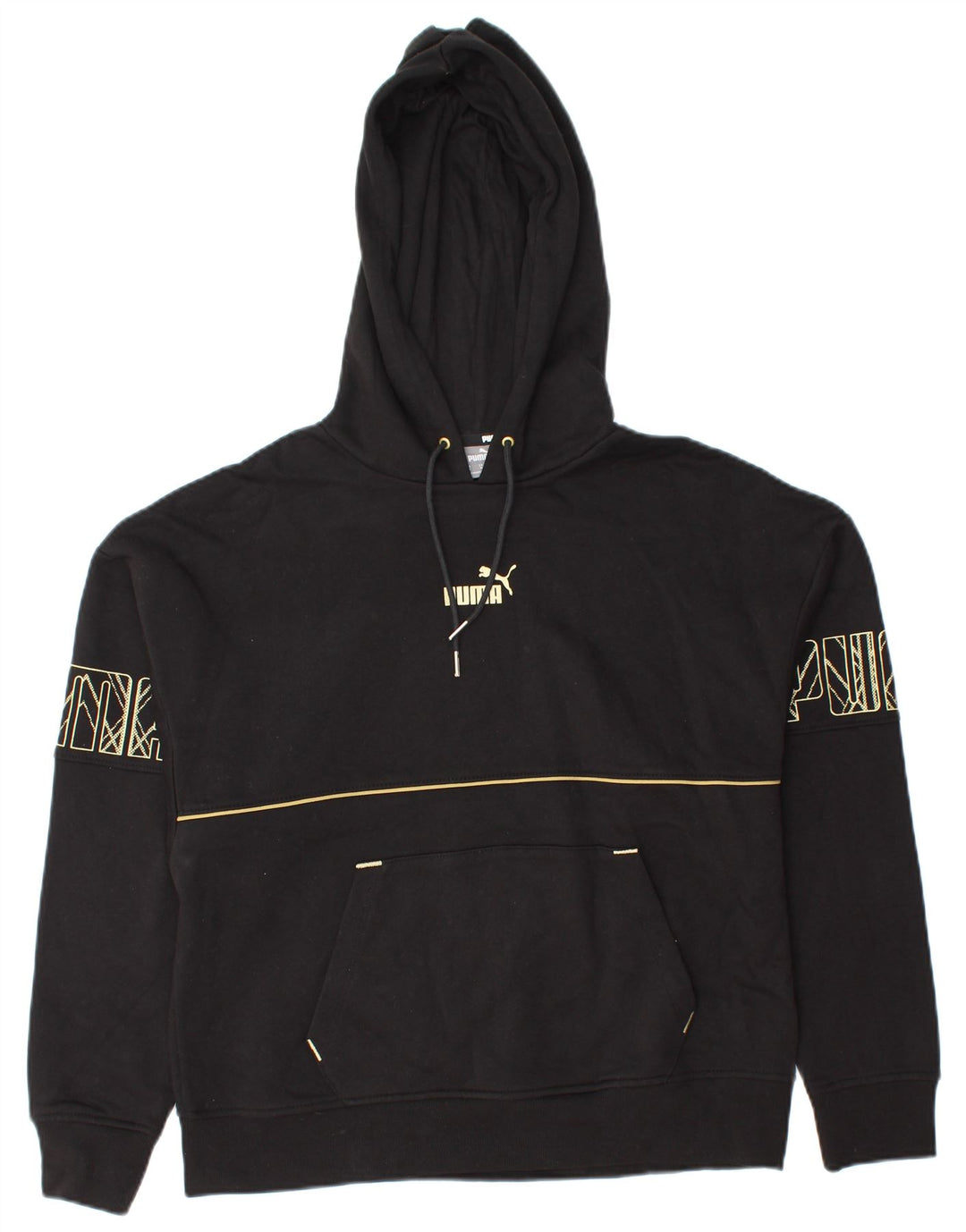 Женский джемпер с капюшоном PUMA UK 14, средний черный, хлопок