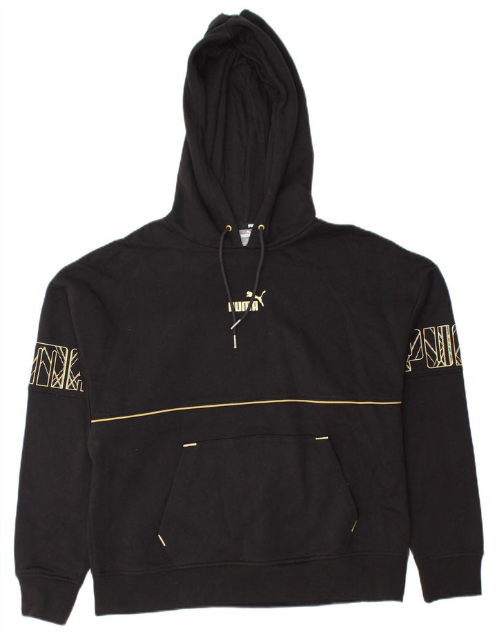 Женский джемпер с капюшоном PUMA UK 14, средний черный, хлопок