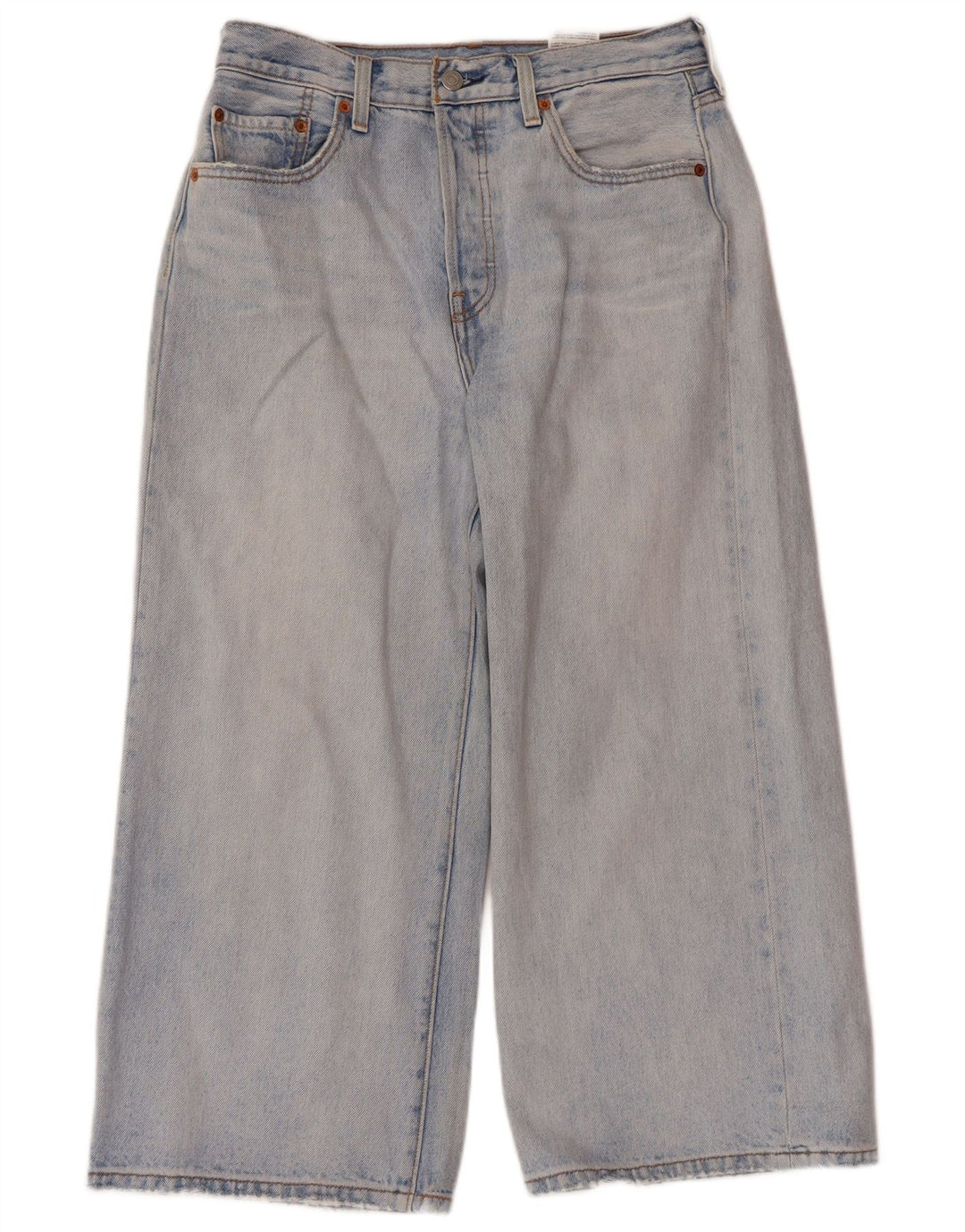 Женские укороченные джинсы Levi's W28 L23 синие, хлопок