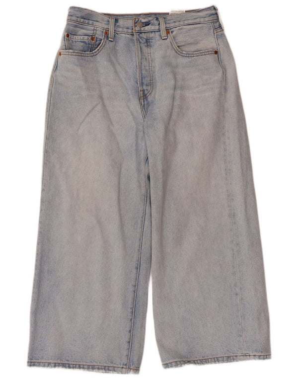 Женские укороченные джинсы Levi's W28 L23 синие, хлопок