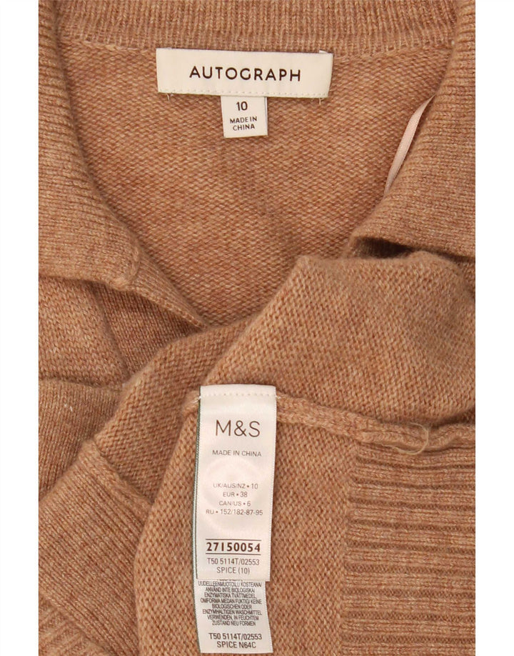 Женский кардиган с автографом Marks & Spencer, Великобритания, 10, маленький, бежевый