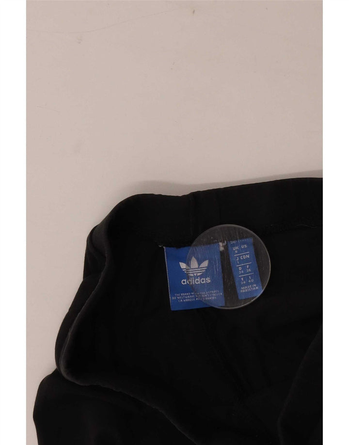 Женские леггинсы с рисунком Adidas UK 8, маленькие черные