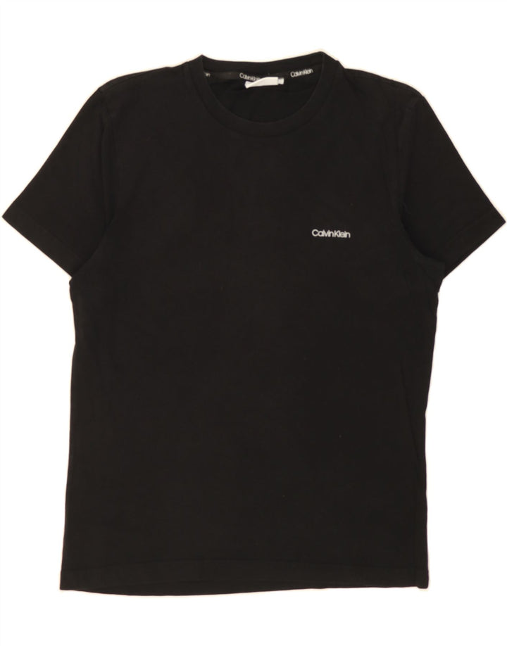 CALVIN KLEIN Mens T-Shirt Top Medium Black Vintage Calvin Klein and Second-Hand Calvin Klein from Messina Hembry 