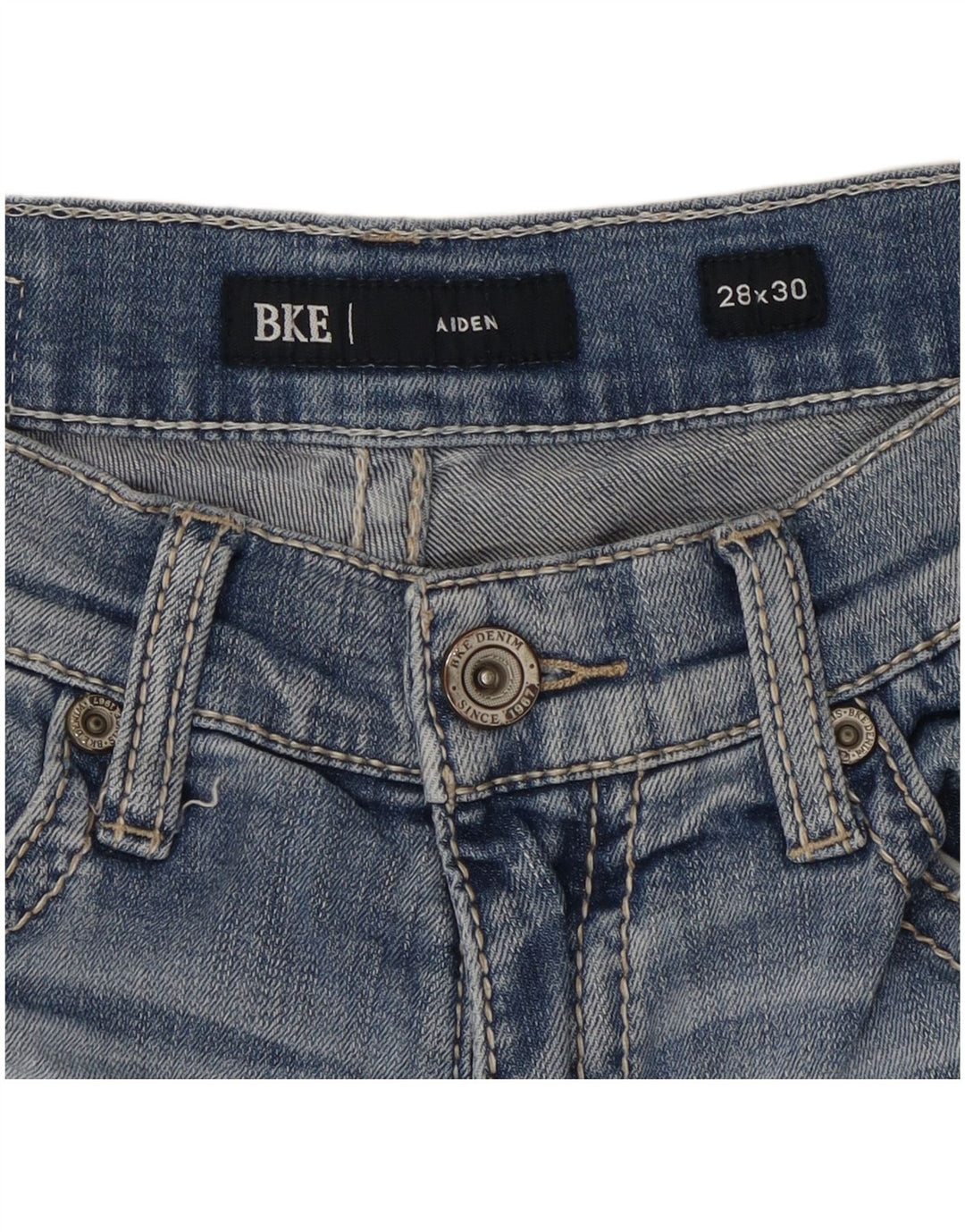 Женские прямые джинсы BKE Aiden W28 L30, синий хлопок