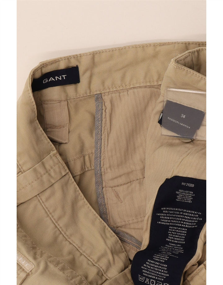 Мужские шорты-карго Gant W34, большие, бежевые, хлопок