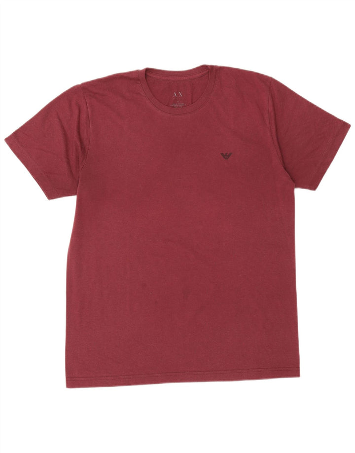 Мужская футболка Armani Exchange Top XL бордовая