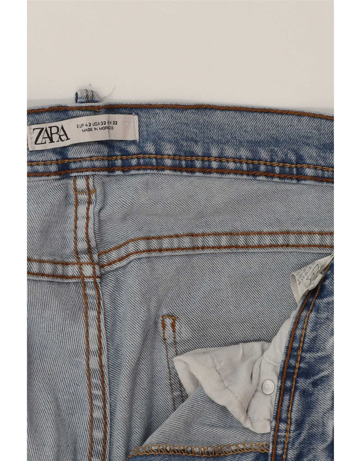 Мужские узкие джинсы Zara EU 42, большие W32 L28, синие
