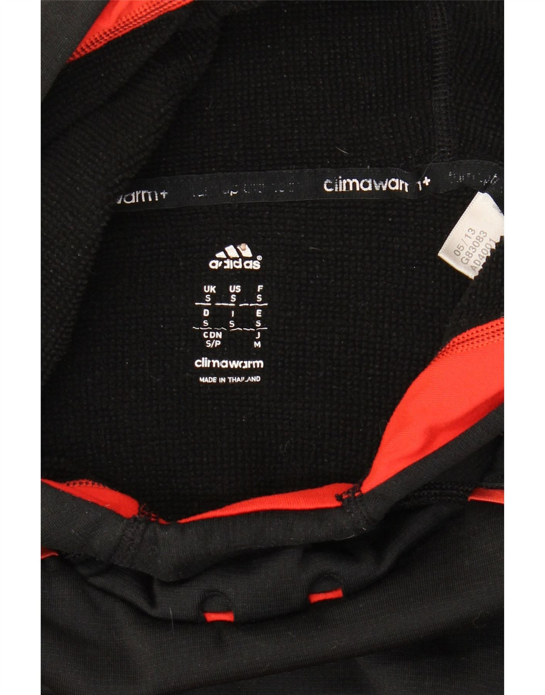 Мужской джемпер с капюшоном Adidas Climawarm, маленький черный