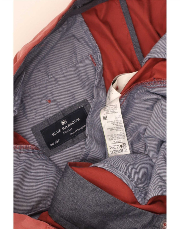 Мужские брюки чиносы Marks & Spencer Blue Harbor Regular Fit W38 L31 красные