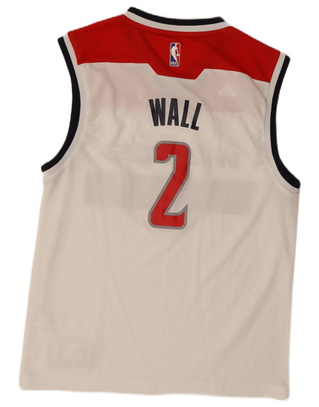 Мужской жилет ADIDAS Wizards с графическим рисунком, средний белый полиэстер с цветными блоками