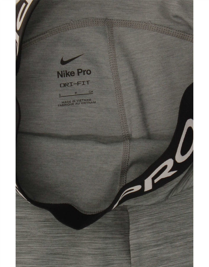 Женские леггинсы с рисунком Nike Dri Fit UK 8, маленькие серые в крапинку