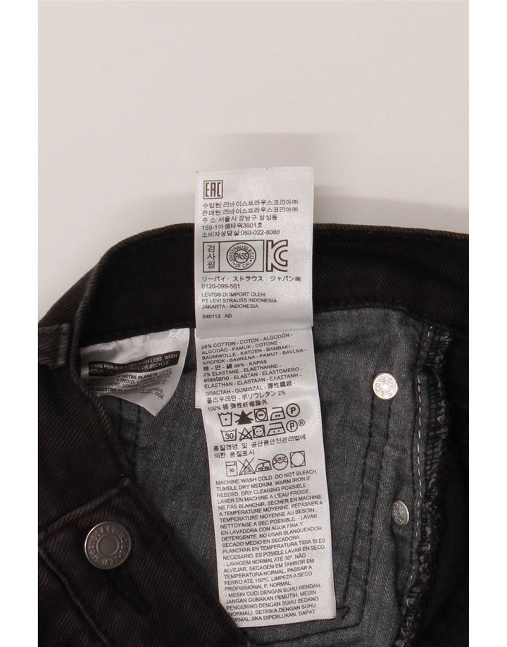 Мужские прямые джинсы Levi's 514 W36 L26, черный хлопок