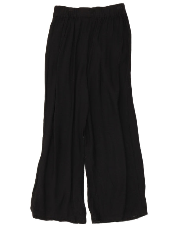 Topshop Женские брюки-шаровары с высокой талией UK 8 Small W28 L25 Черные вискозы