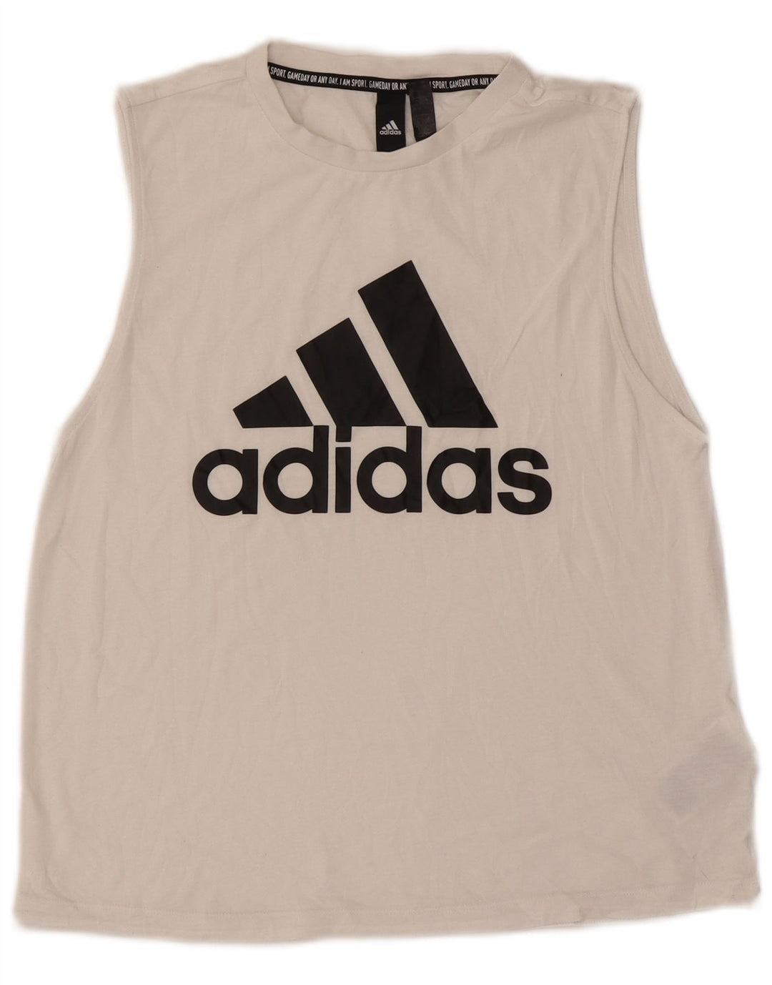 Женский топ с графическим рисунком Adidas UK 8/10, маленький белый полиэстер