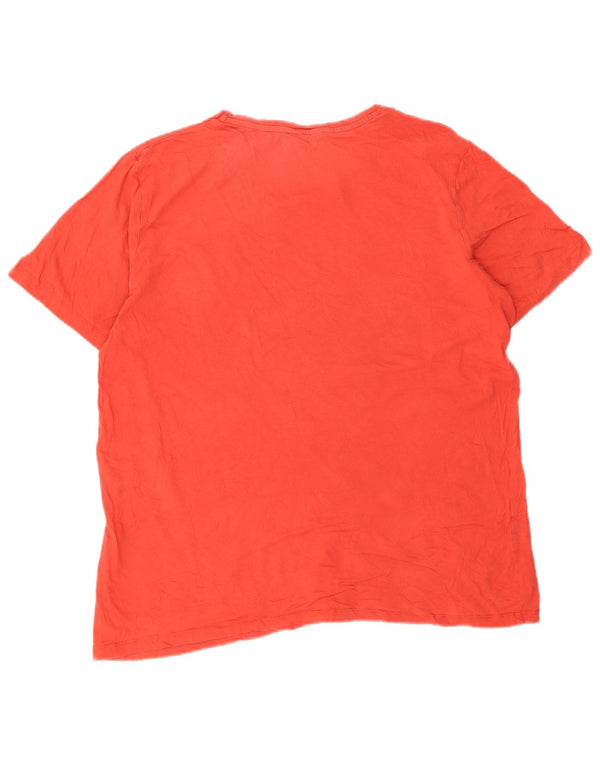 Мужская футболка с рисунком Jack & Jones Top XL, красный хлопок