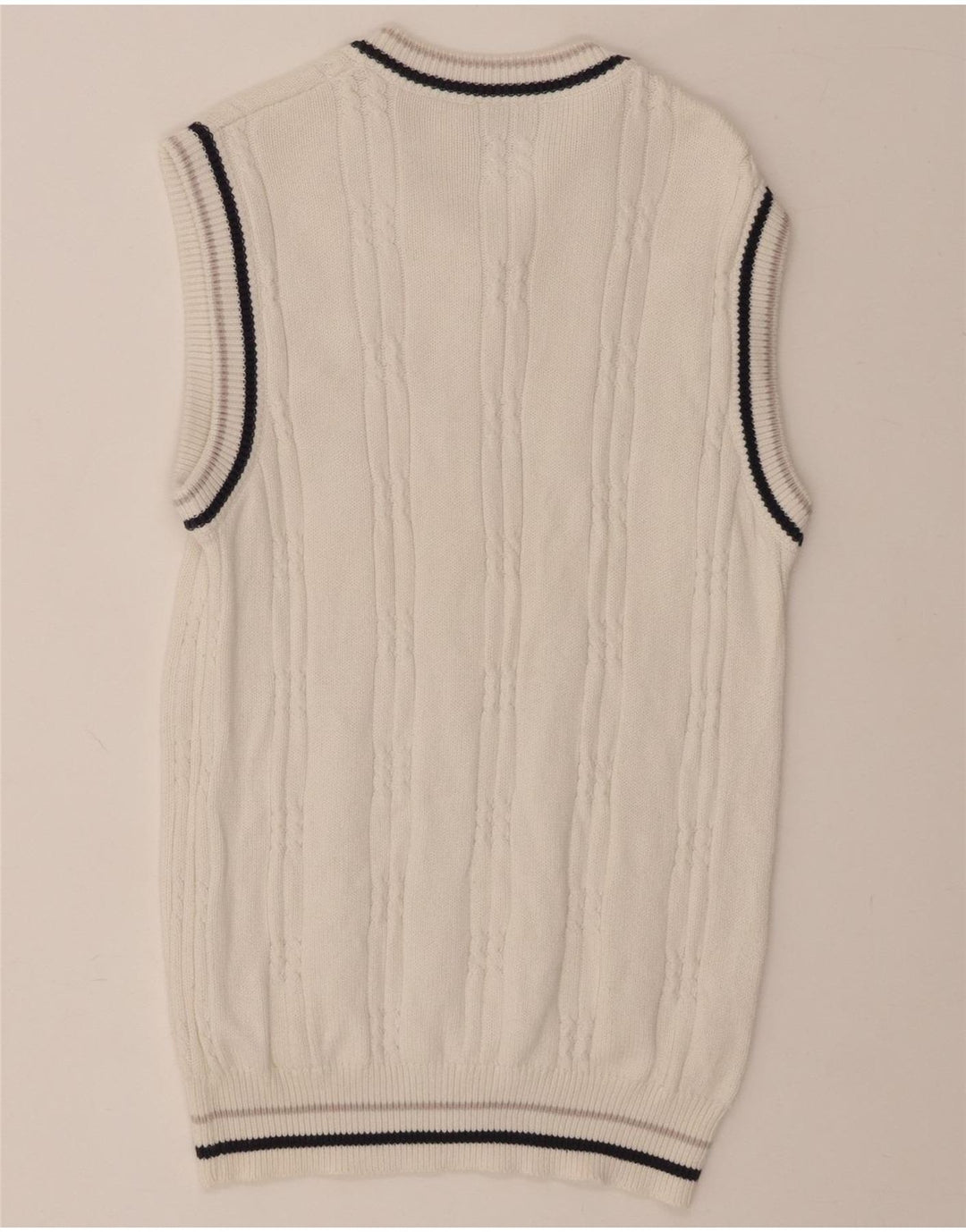 FISHBONE Mens Vest Tank Top Large White Cotton