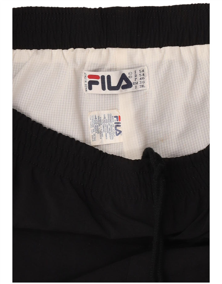 Fila Мужские спортивные брюки Джоггеры IT 54 XL Черный Полиэстер