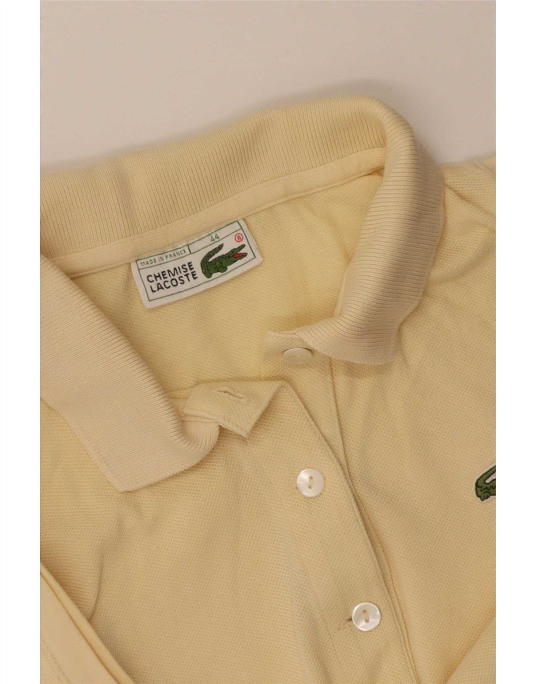 Женская рубашка поло без рукавов Lacoste, размер 44, большая, желтая
