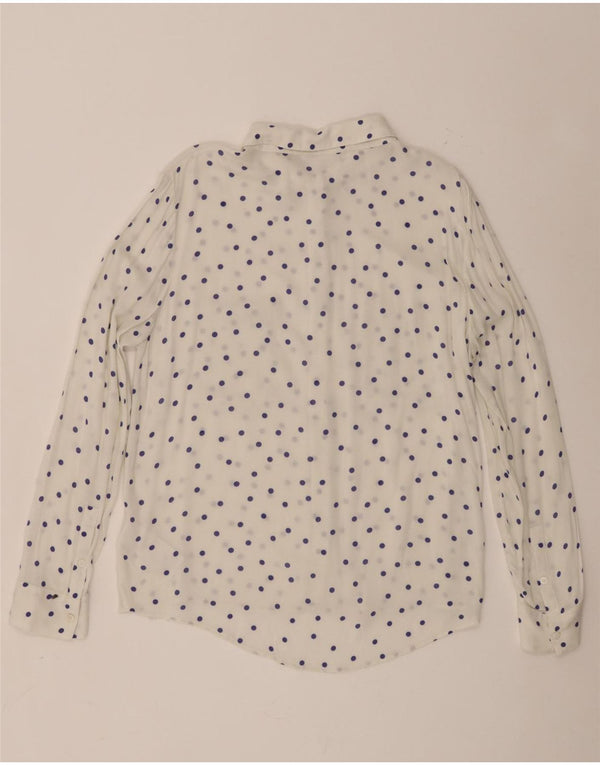 Рубашка Samsoe & Women UK 18 XL из вискозы белого цвета в крапинку