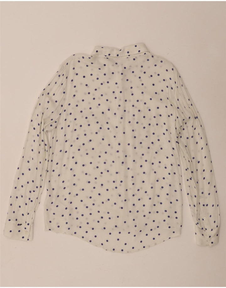 Рубашка Samsoe & Women UK 18 XL из вискозы белого цвета в крапинку