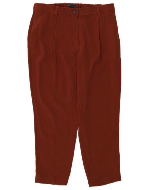 Женские укороченные брюки Marks & Spencer UK 14, большие W32 L25, коричневые