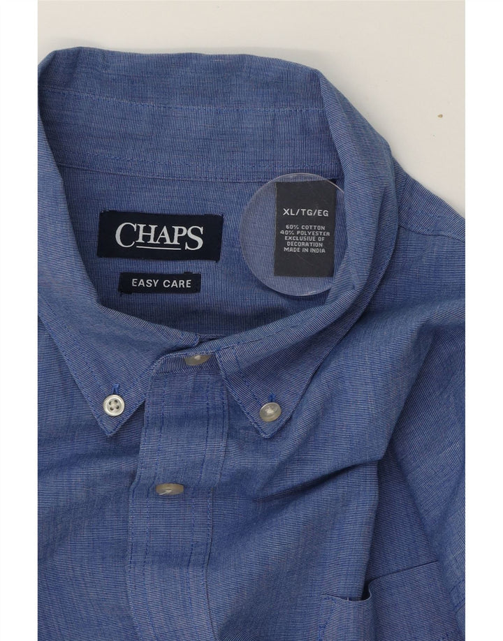 CHAPS Mens Shirt XL Blue Cotton Vintage Chaps and Second-Hand Chaps from Messina Hembry 