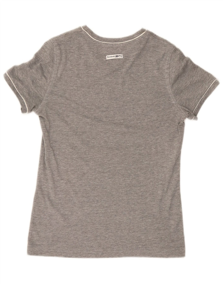 Женская футболка с рисунком REEBOK Top UK 14, средний серый хлопок