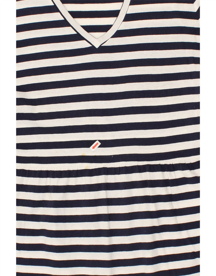 J. CREW Womens Maxi Dress UK 12 Medium Navy Blue Striped Vintage J. Crew and Second-Hand J. Crew from Messina Hembry 