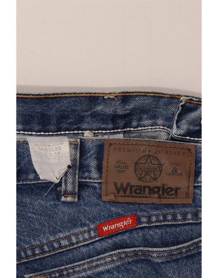 Мужские зауженные джинсы Wrangler W38 L34 синие