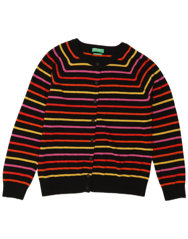 Женский кардиган Benetton UK 14 Средний Разноцветный Полосатый
