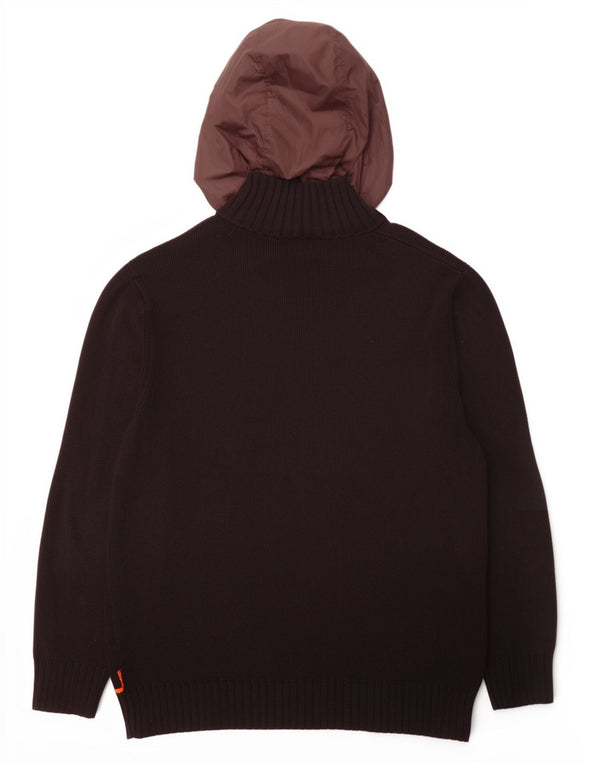 Мужской кардиган с капюшоном Hugo Boss 2XL, коричневый хлопок