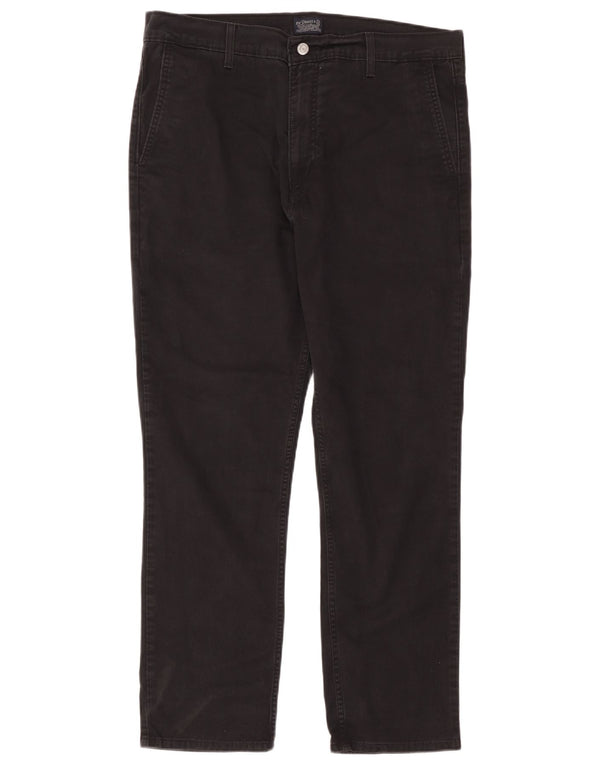 Levi's Mens Chino Trousers W36 L30 Black Cotton
