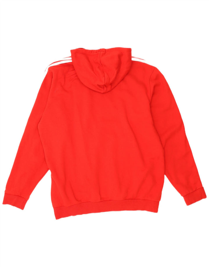 Мужская толстовка с капюшоном Adidas XL, красный полиэстер