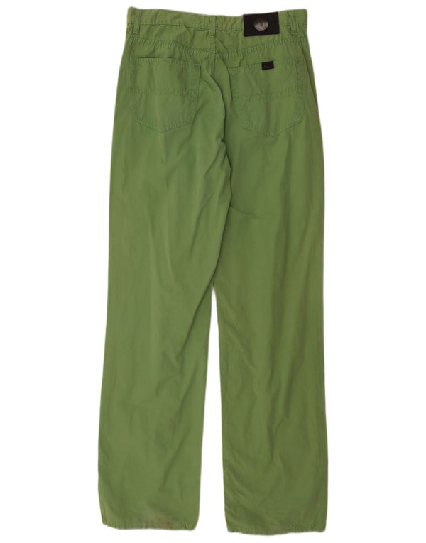 Trussardi Мужские прямые повседневные брюки IT 48 Medium W32 L34 Зеленый хлопок