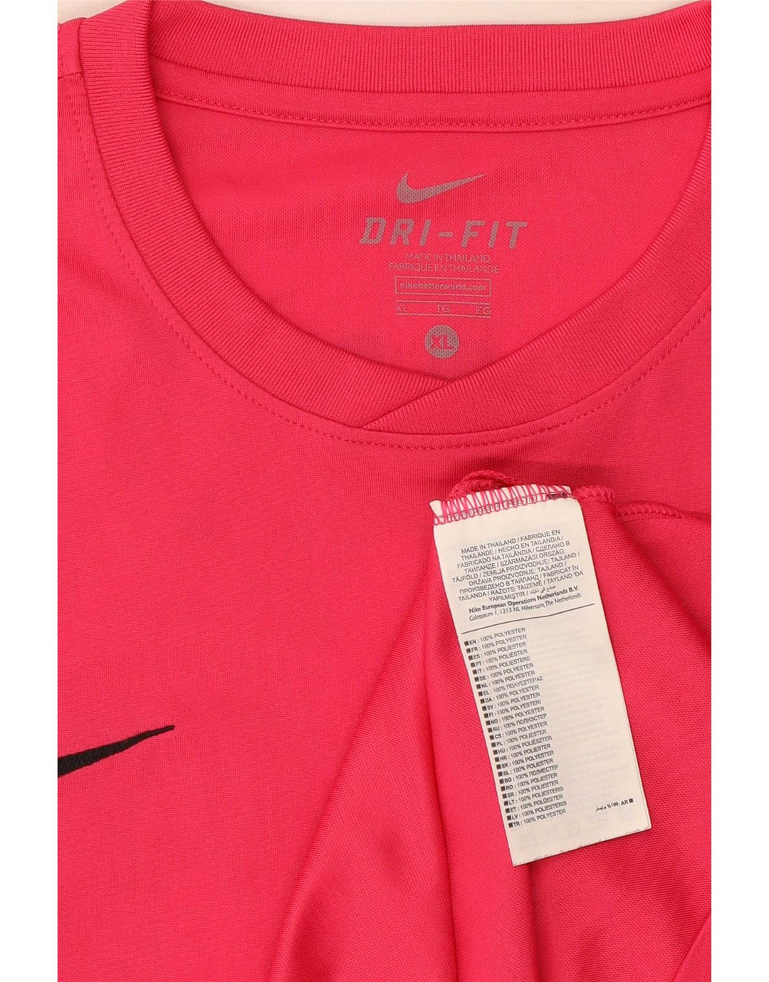 Мужская футболка Nike Dri Fit с графикой, топ XL, розовый полиэстер