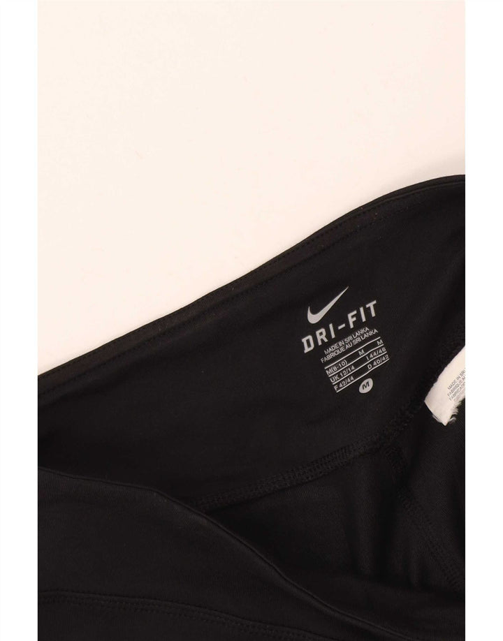 Женские леггинсы-капри Nike Dri Fit UK 12/14, средние, черные