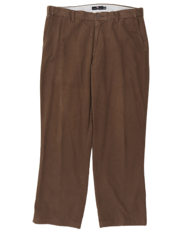 Мужские прямые брюки чинос Marks & Spencer Blue Harbour W36 L29 коричневые